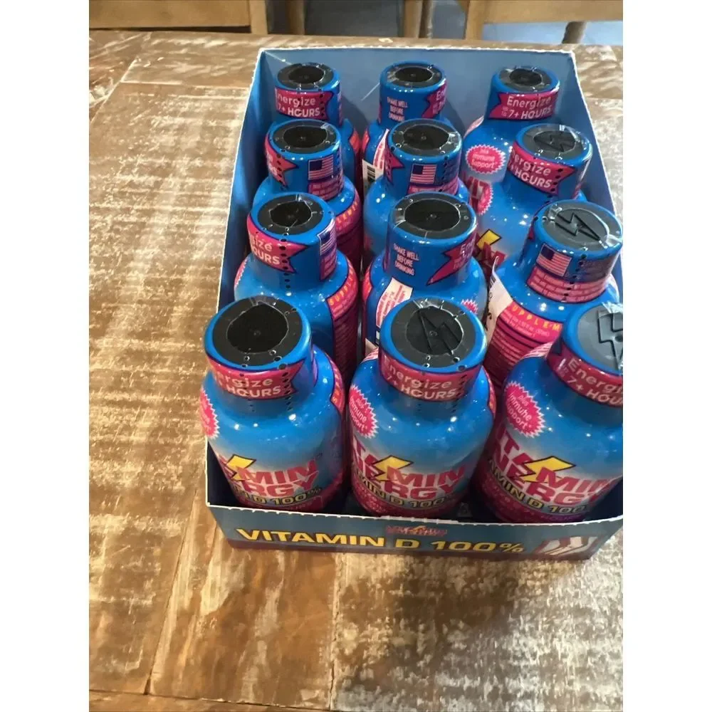 (12 Pack) Vitamin Energy® Vitamin D 100% Berry Energy Shots, Clinically Proven‎